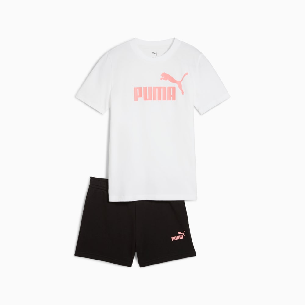 Зображення Puma Дитячі футболка і шорти Essentials No. 1 Logo Tee and Shorts Set Youth #1: Puma White