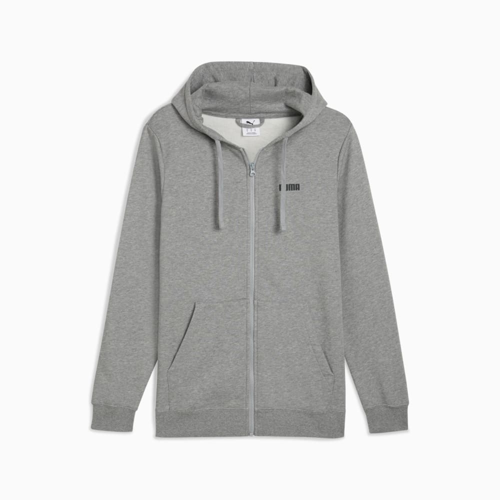 Зображення Puma Кофта Essentials Small Logo Full-Zip Sweat Jacket Men #1: Medium Gray Heather