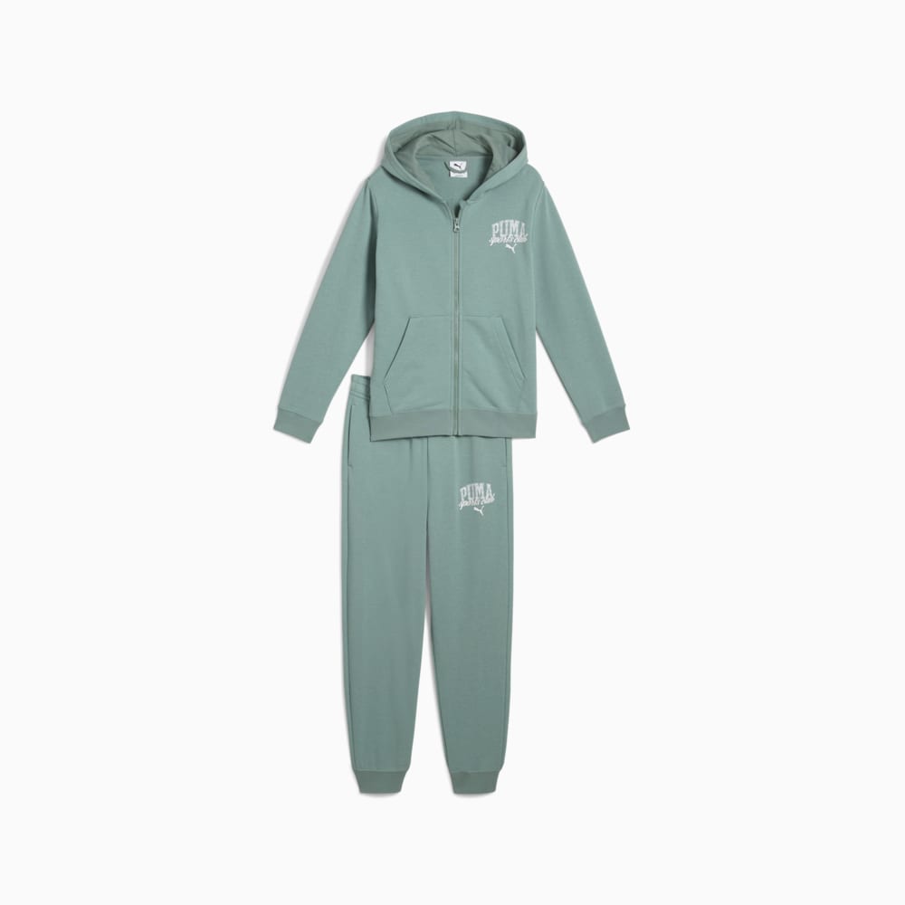 Зображення Puma Дитячий спортивний костюм PUMA CLASS Sweat Suit Youth #1: Green Moon