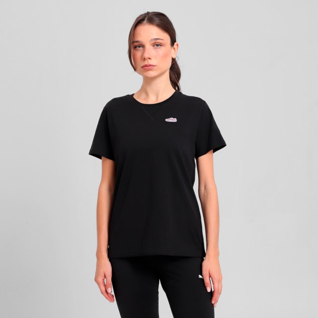 Imagen PUMA Polera Wardrobe Ess Suede Regular Comfort para mujer