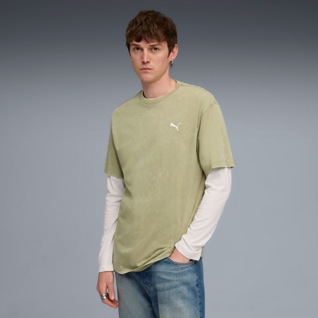 Imagen PUMA Polera holgada Essentials Elevated Wash para hombre