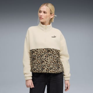 Изображение Puma Лонгслив Essentials Animal Print Relaxed Crew Women