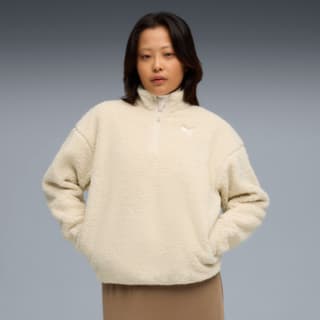 Изображение Puma Свитшот Essentials Elevated Comfort Half-Zip Crew Sweat Women