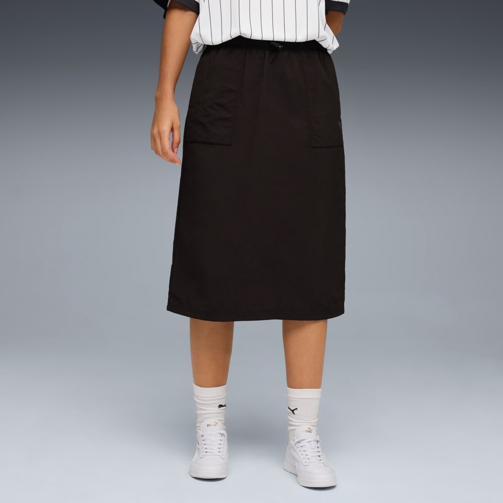 Изображение Puma Юбка HER Comfort Woven High-Waist Skirt Women #1: Puma Black