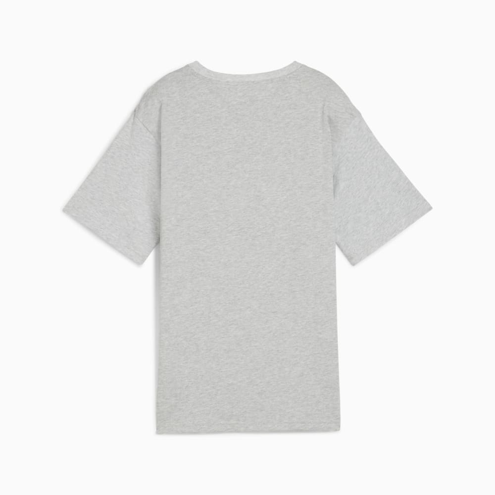Изображение Puma Футболка Essentials Small Logo Relaxed Tee Women #2: light gray heather