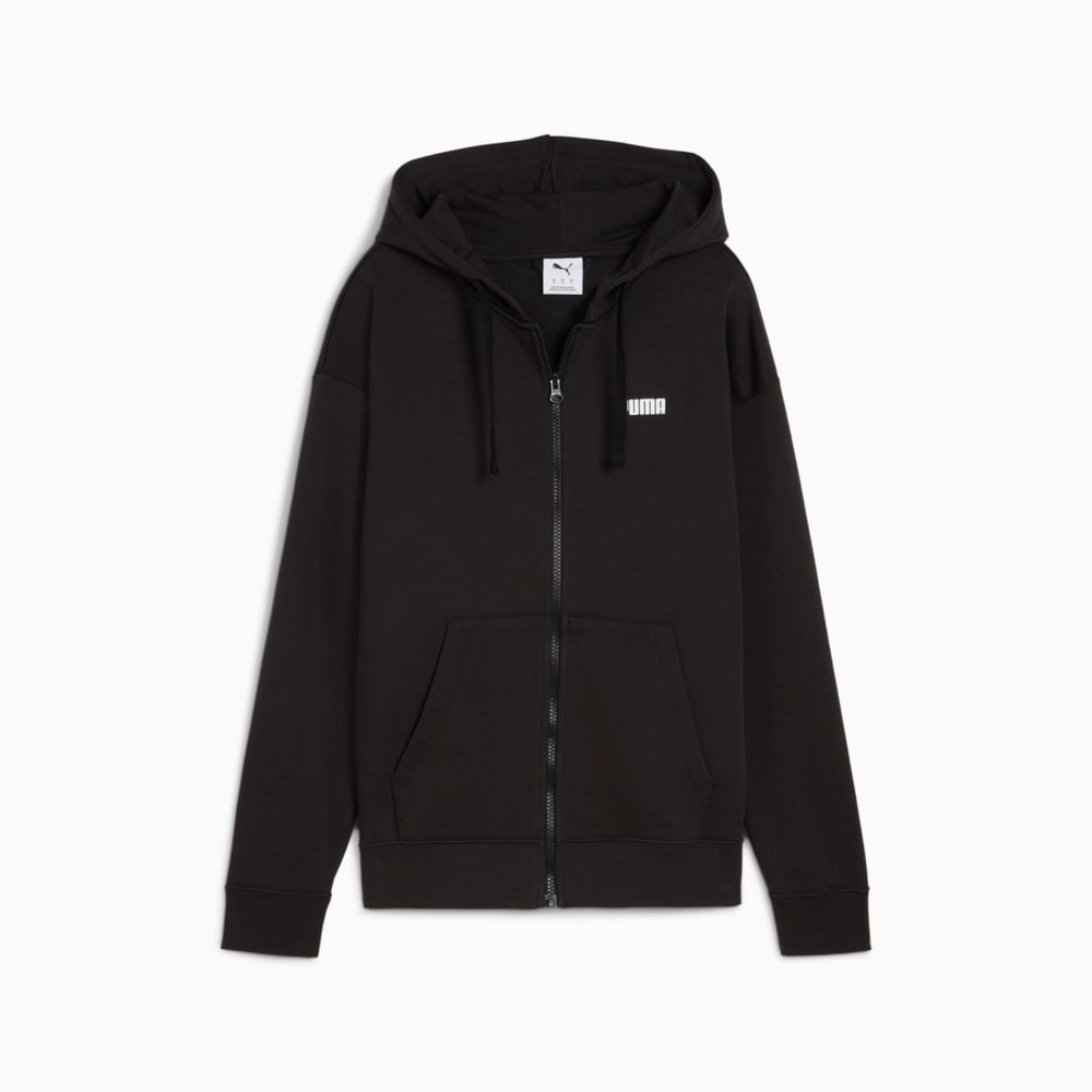 Зображення Puma Кофта Essentials Small Logo Full-Zip Hoodie Women #1: Puma Black