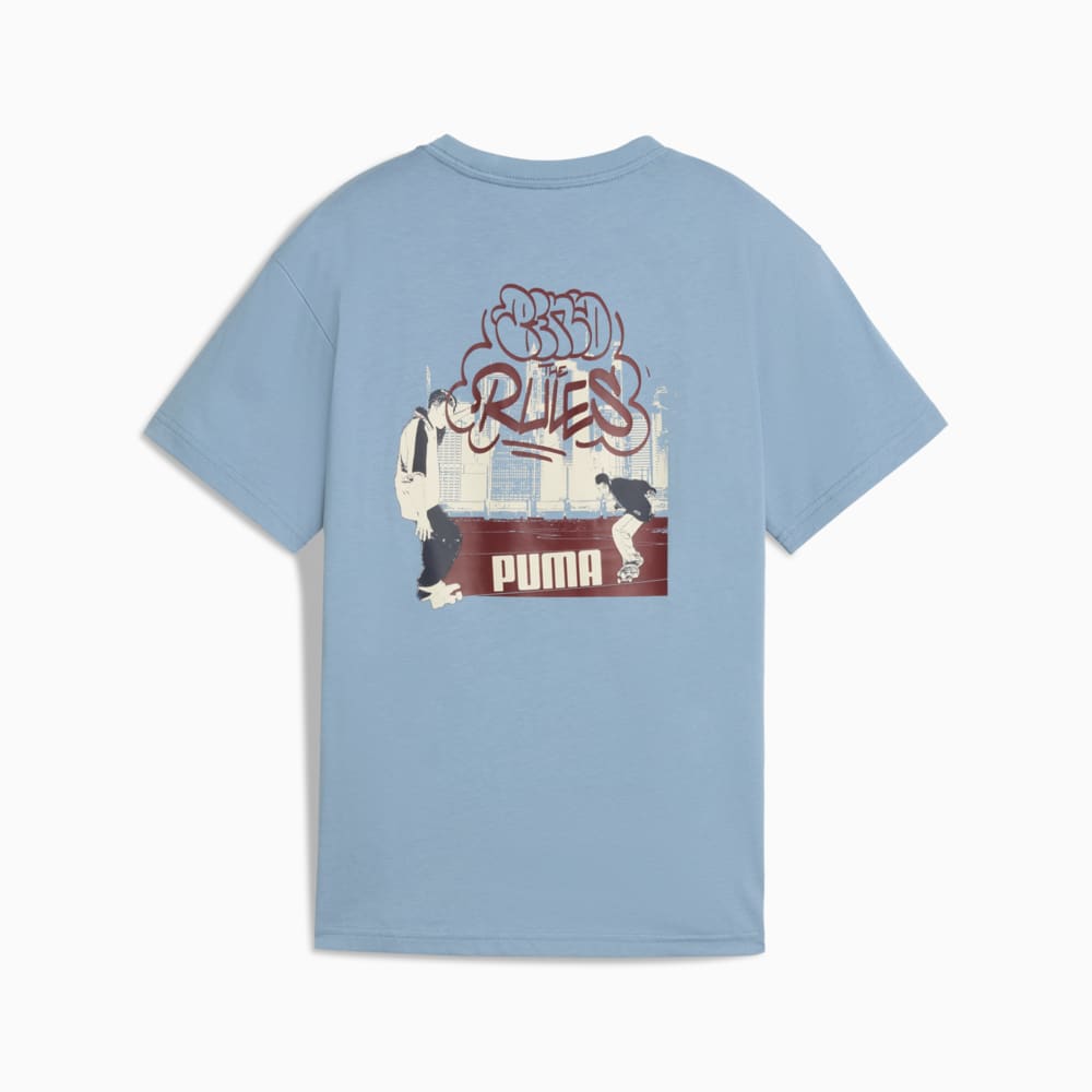 Изображение Puma Детская футболка MID90s Graphic Tee II Youth #2: Cool Blue