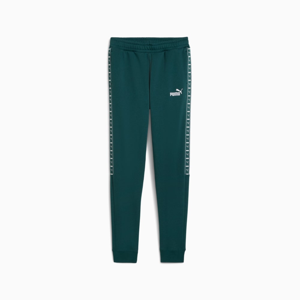 Изображение Puma Детские штаны Essentials Tape Sweatpants Youth #1: Green Terrain