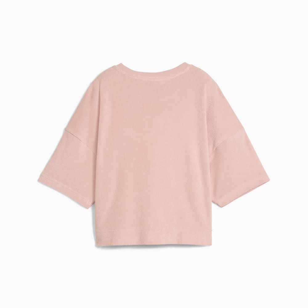 Изображение Puma Футболка Towelling Cat Cropped Tee Women #2: Rose Quartz