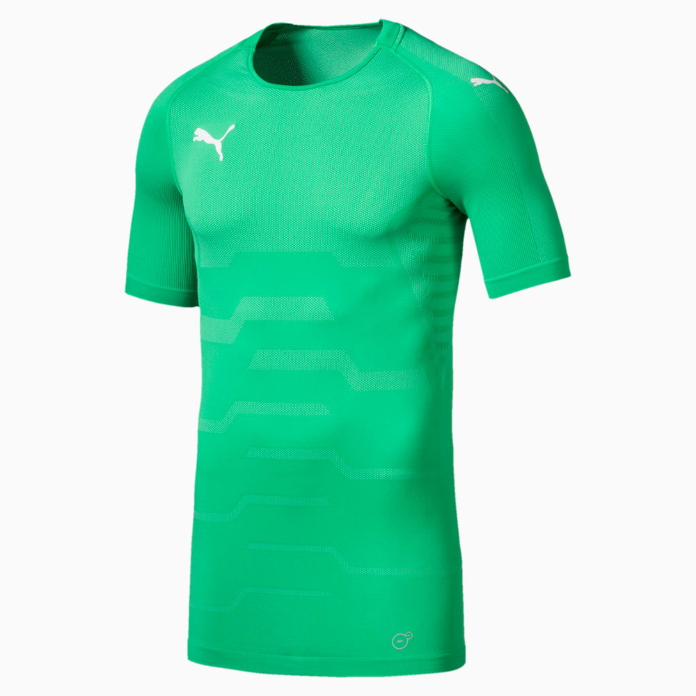 Зображення Puma Футболка FINAL evoKNIT Men's Goalkeeper Football Jersey #1: Bright Green-Puma White