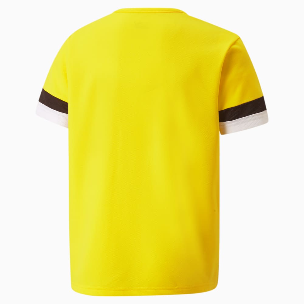 Зображення Puma Дитяча футболка teamRISE Youth Football Jersey #2: Cyber Yellow-Puma Black-Puma White