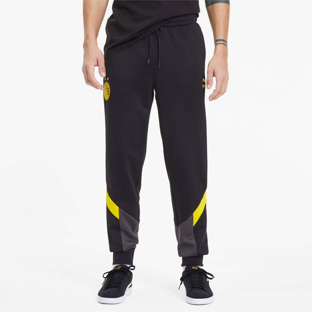 Зображення Puma Штани BVB Iconic MCS Men's Track Pants #1: Puma Black-Cyber Yellow