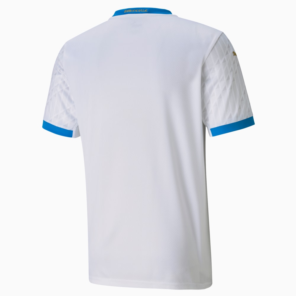 Зображення Puma Футболка OM HOME Shirt Replica w/Spon #2: Puma White-Bleu Azur