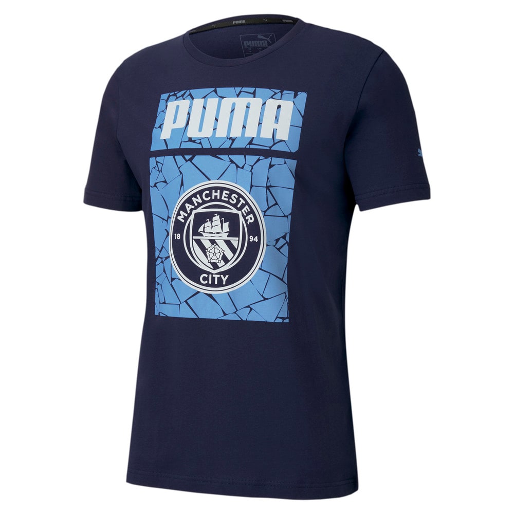 Polera De Futbol Ftblcore Con Grafica Manchester City Para Hombre Azul Puma