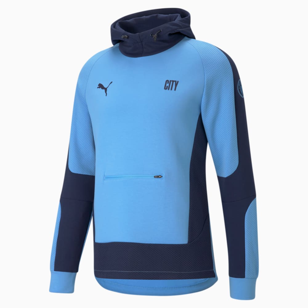 Зображення Puma Толстовка Man City Evostripe Men's Football Hoodie #1: Team Light Blue-Peacoat