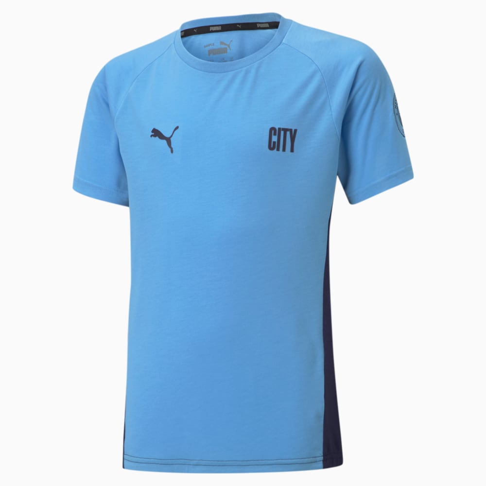 фото Детская футболка man city evostripe youth football tee puma