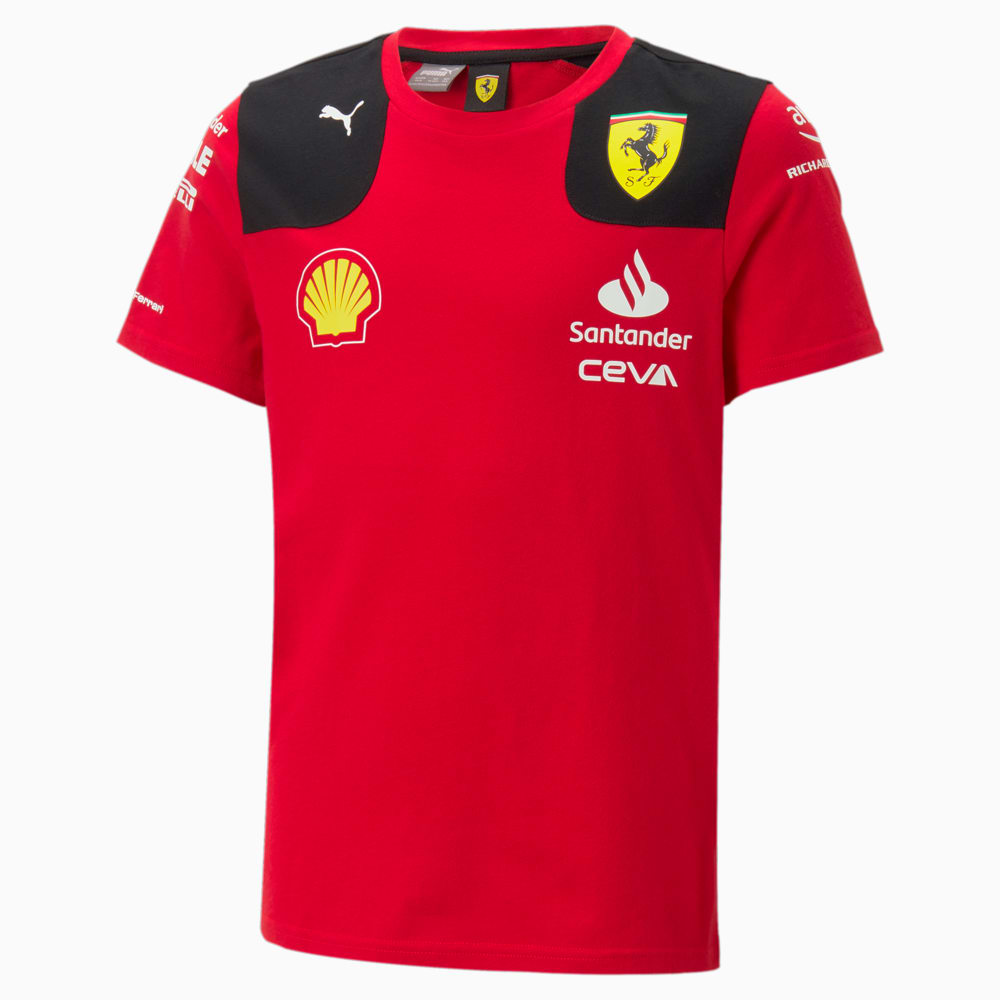 Camiseta Scuderia Ferrari 2023 Team Replica Juvenil Vermelho