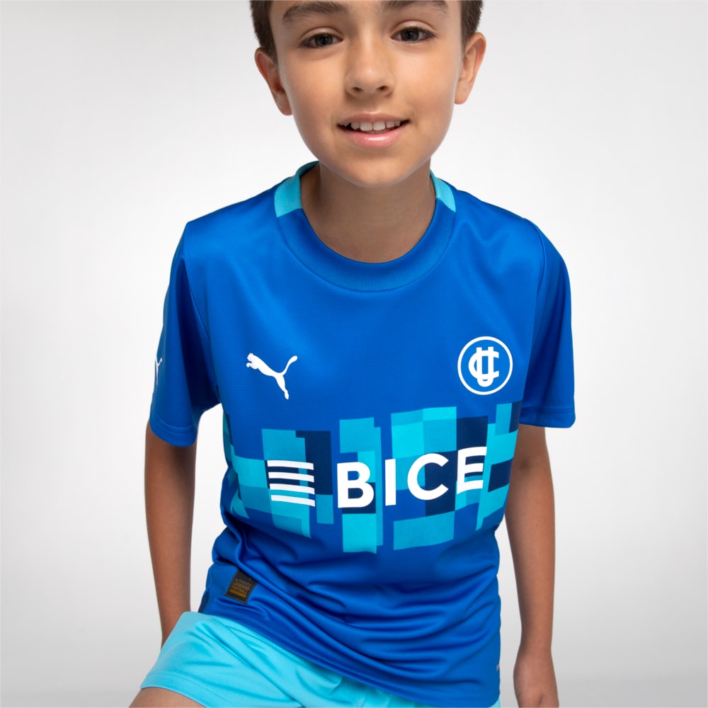 Tercera Camiseta Replica Universidad Catolica para Ninos Mayores Azul Puma