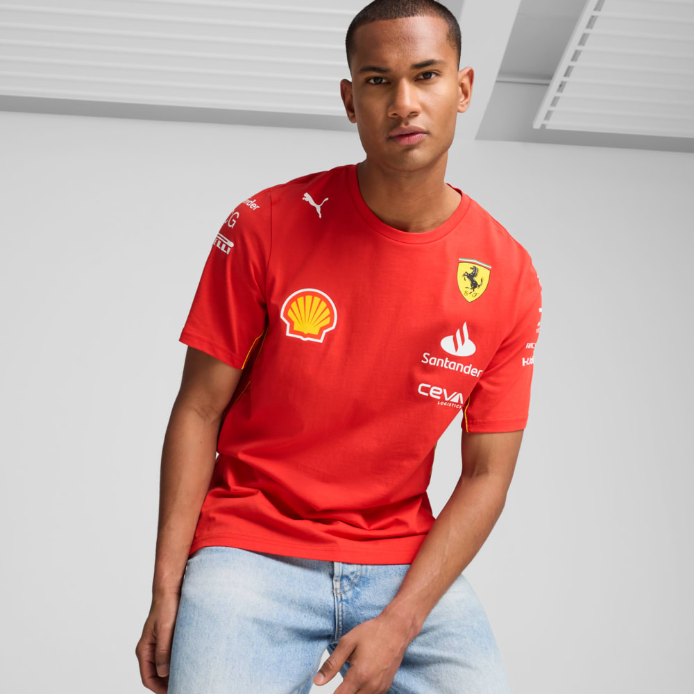 Camiseta Scuderia Ferrari Team Masculina Vermelho PUMA Ref 763603 01