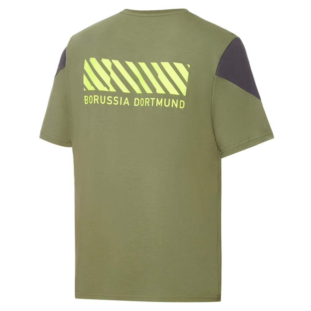 

PUMA - male - Футболка BVB FtblCulture Men’s Football Tee – Olivine-Safety Yellow –, Зеленый