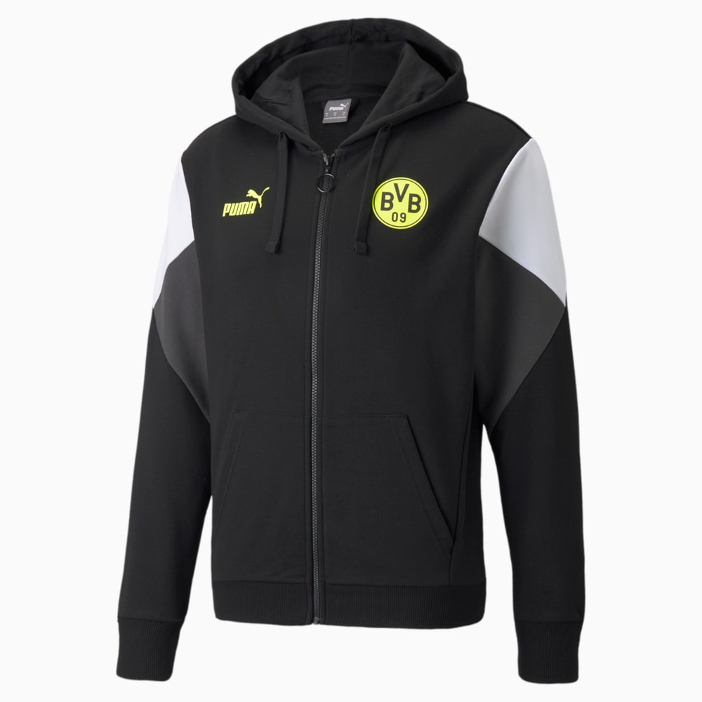 фото Толстовка bvb ftblculture full-zip men's football hoodie puma
