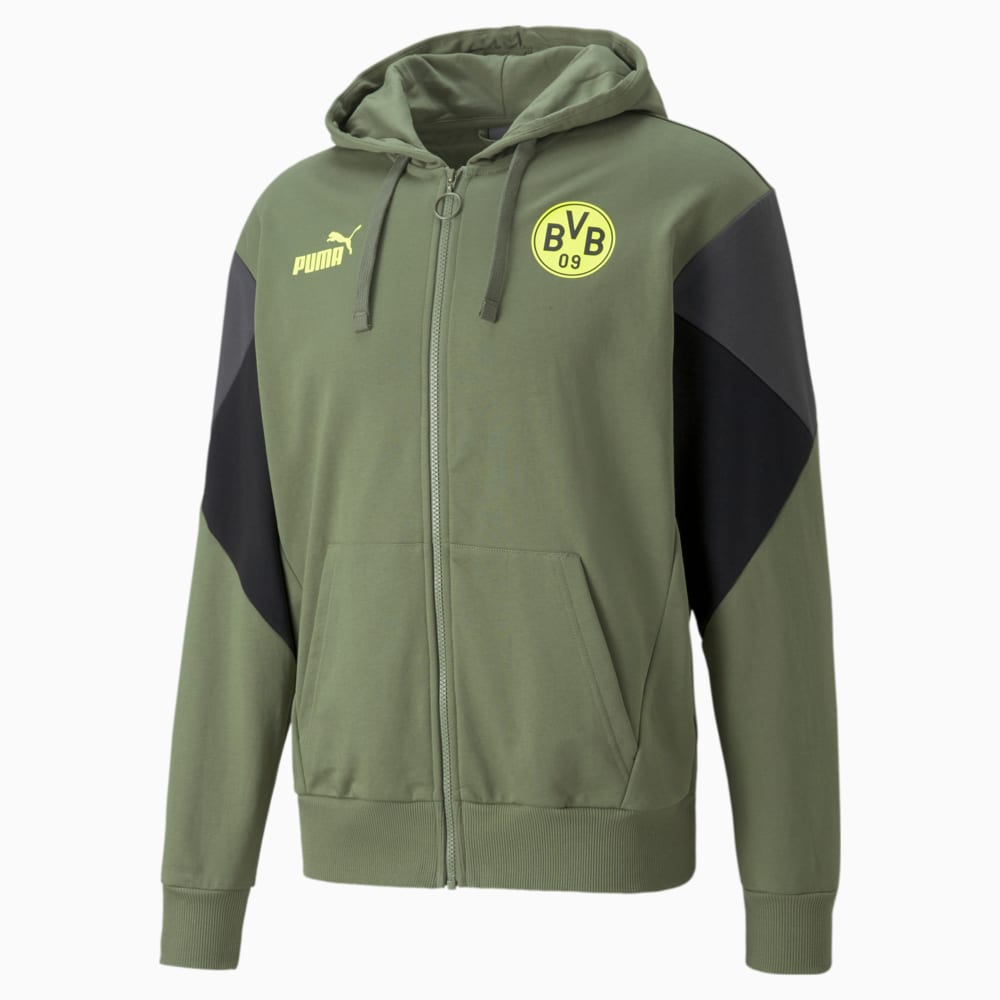 фото Толстовка bvb ftblculture full-zip men's football hoodie puma