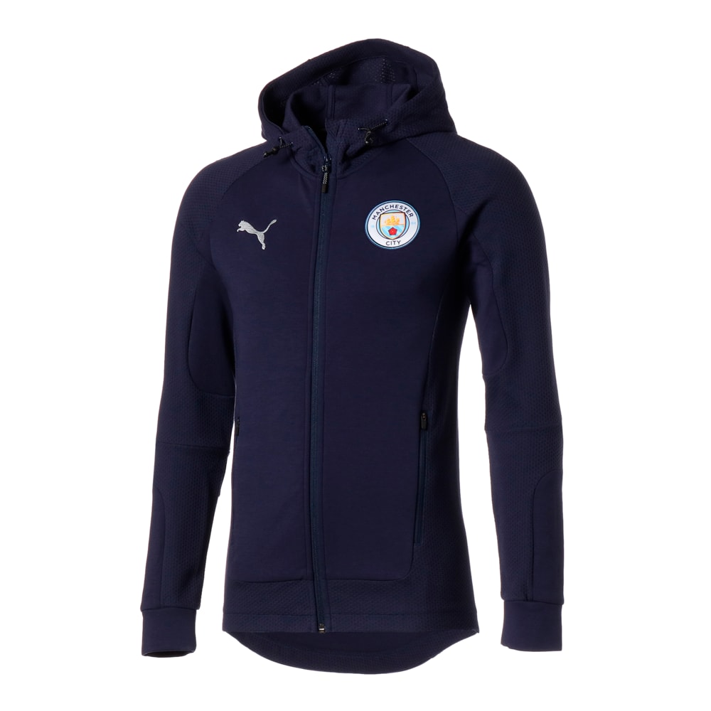 фото Толстовка man city casuals men's football hooded jacket puma