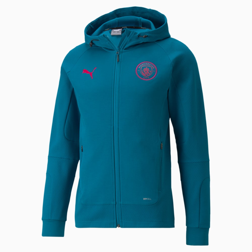 фото Толстовка man city casuals men's football hooded jacket puma