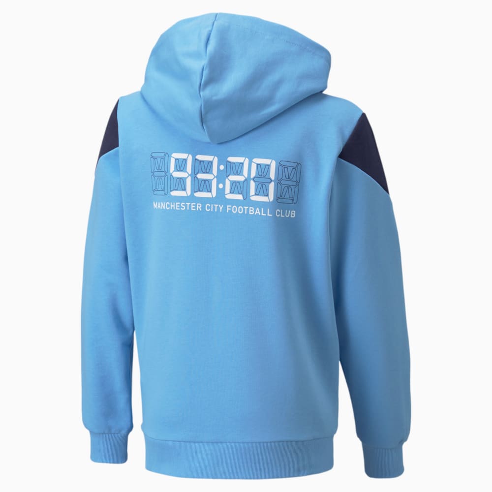 фото Детская толстовка man city ftblculture full-zip youth football hoodie puma