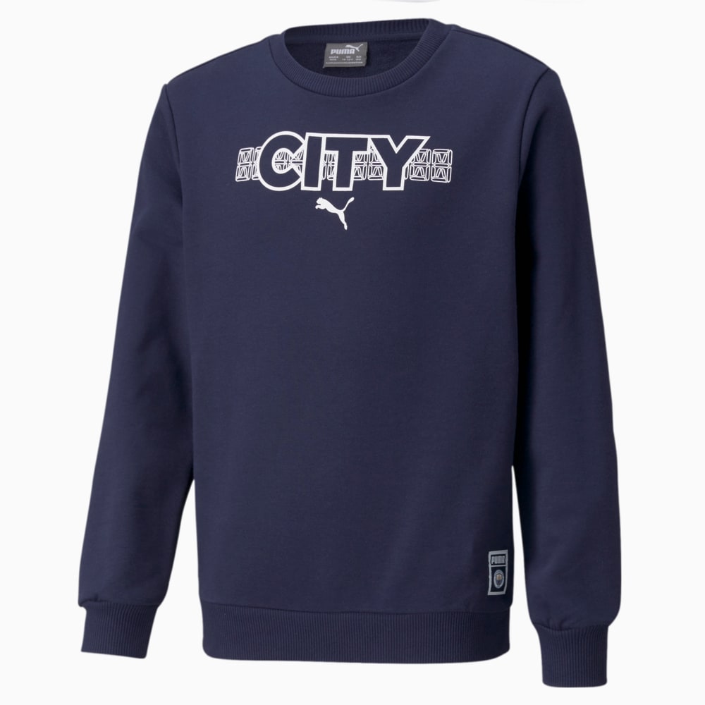 Изображение Puma Детский свитшот Man City FtblCore Youth Football Sweater #1