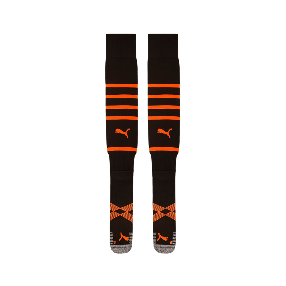 Зображення Puma Шкарпетки FCSD Hooped Socks Promo #1: Puma Black-GOLDEN POPPY