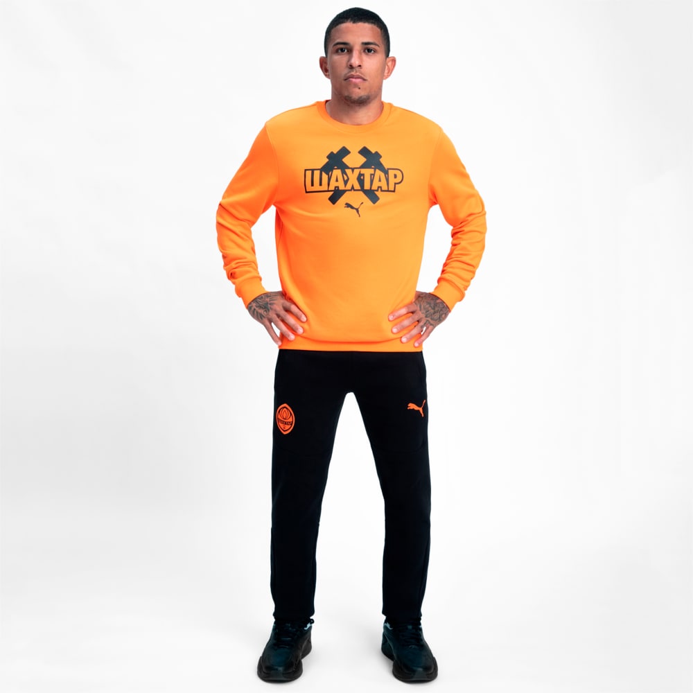 Изображение Puma Толстовка FSCD FtblCore Crew Neck Men’s Football Sweatshirt #2: GOLDEN POPPY-Puma Black