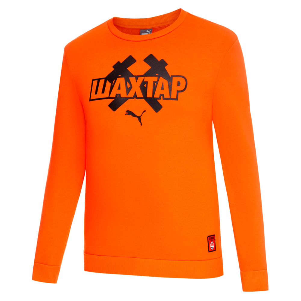 FSCD FtblCore Crew Neck Men s Football Sweatshirt 110 Orange GOLDEN POPPY Puma Black Puma 764874 01