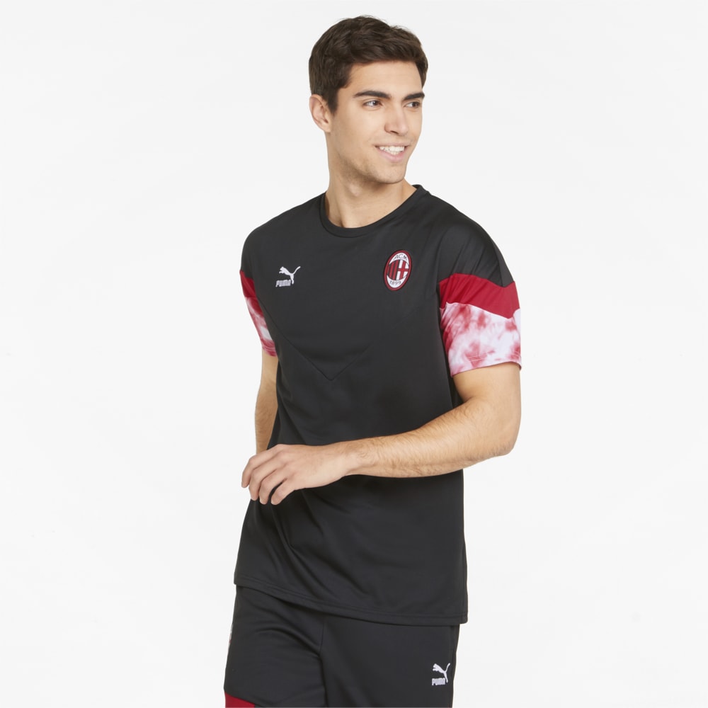 Зображення Puma Футболка ACM Iconic MCS Men's Football Tee #1: Puma Black-Tango Red