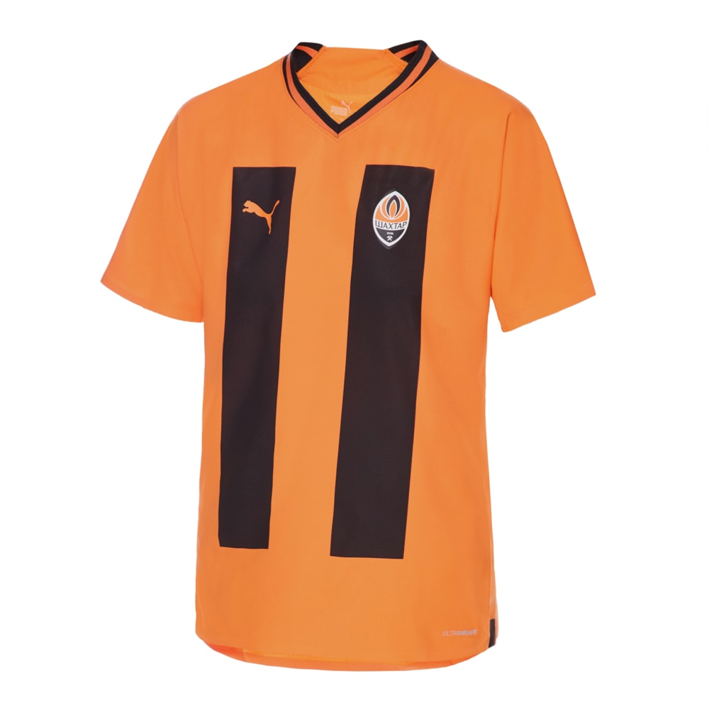 Изображение Puma Футболка FC Shakhtar Donetsk Home 22/23 Promo Jersey Women #1: GOLDEN POPPY-Puma Black