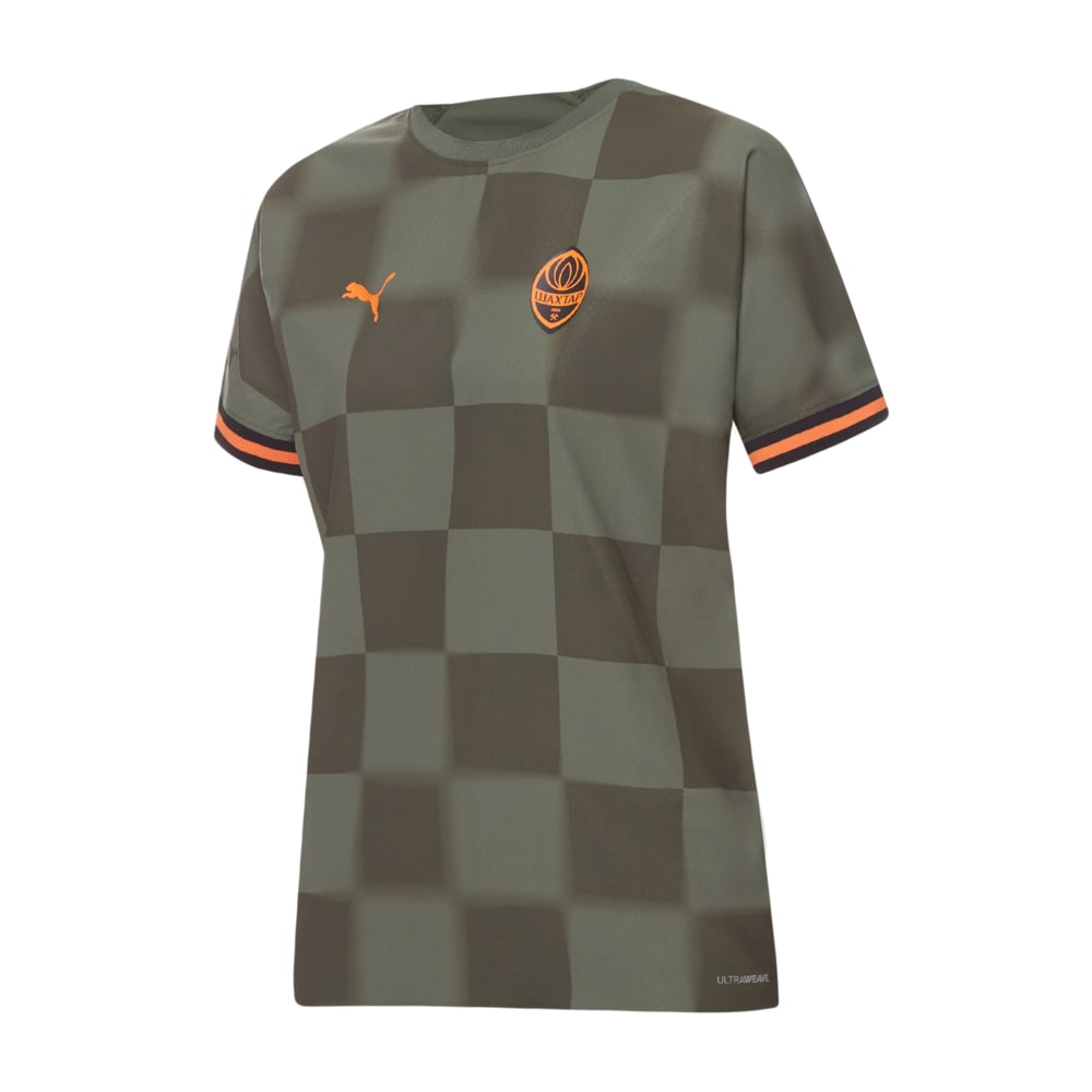 Изображение Puma Футболка FC Shakhtar Donetsk Away 22/23 Promo Jersey Women #1: Thyme-GOLDEN POPPY