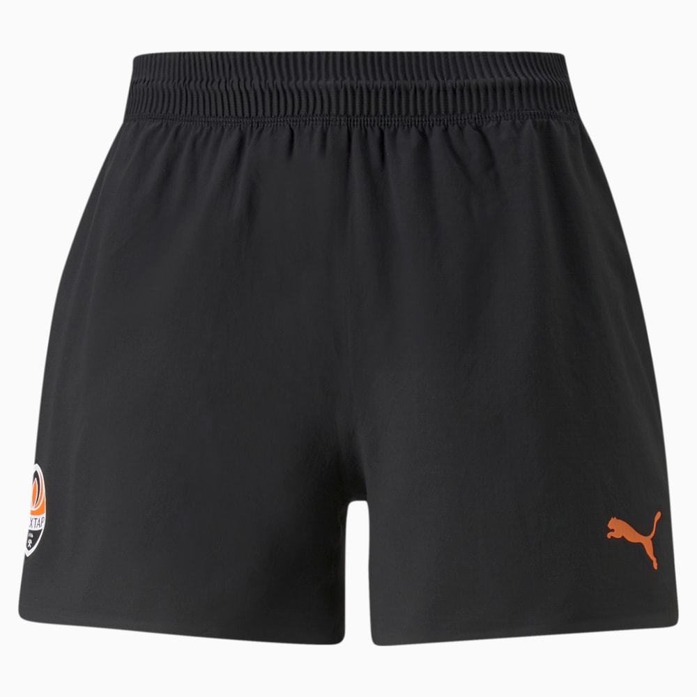 Изображение Puma Шорты FC Shakhtar Donetsk 22/23 Promo Shorts Women #1: Puma Black-GOLDEN POPPY