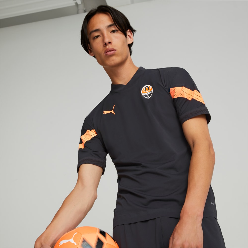 Изображение Puma Футболка FC Shakhtar Donetsk Football Pro Training Jersey Men #1: Puma Black-Neon Citrus