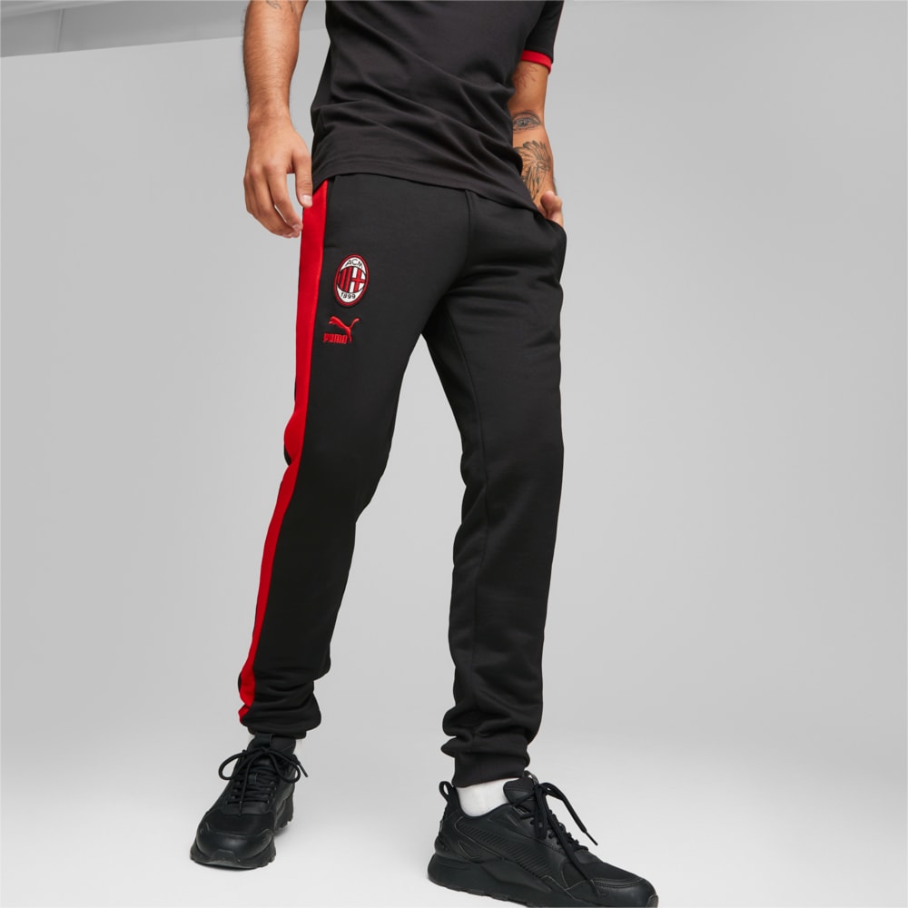 Зображення Puma Штани A.C. Milan ftblHeritage T7 Track Pants Men #1: Puma Black-Tango Red