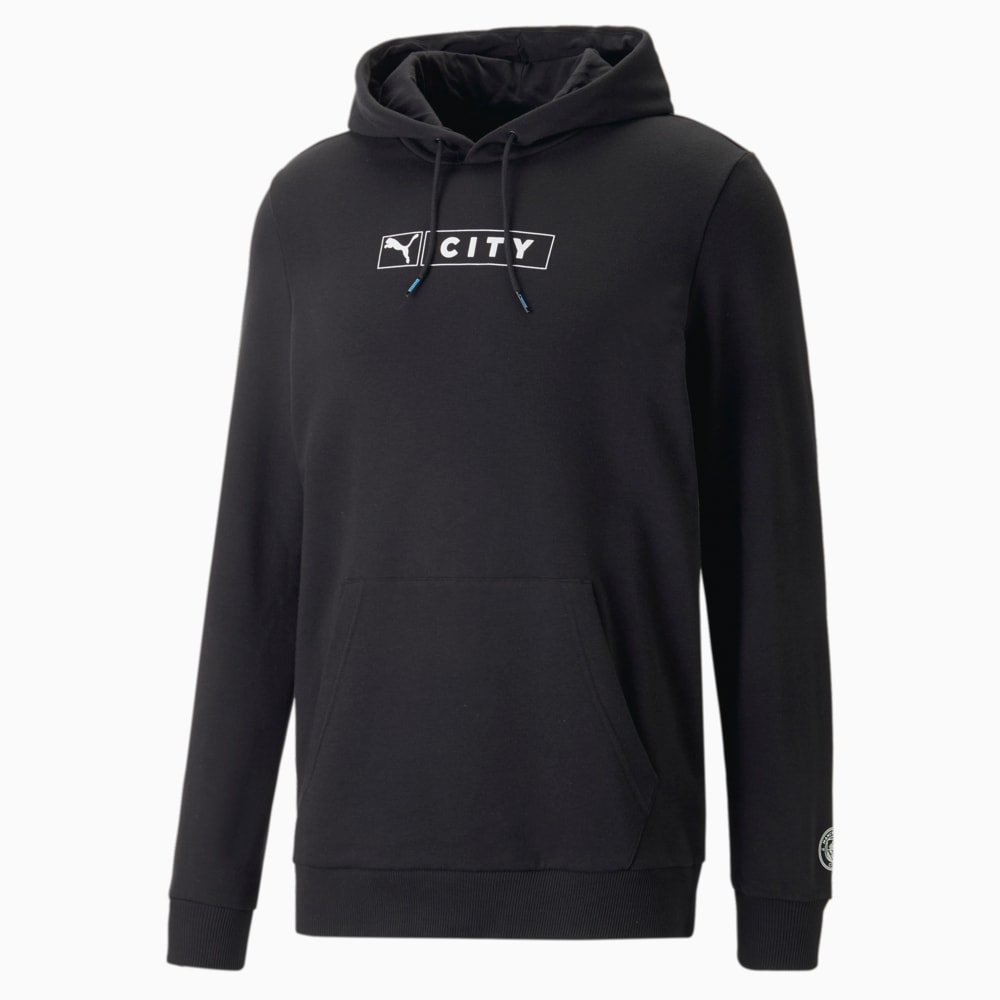 Изображение Puma Толстовка Manchester City ftblLegacy Hoodie Men #1: Puma Black-Team Light Blue