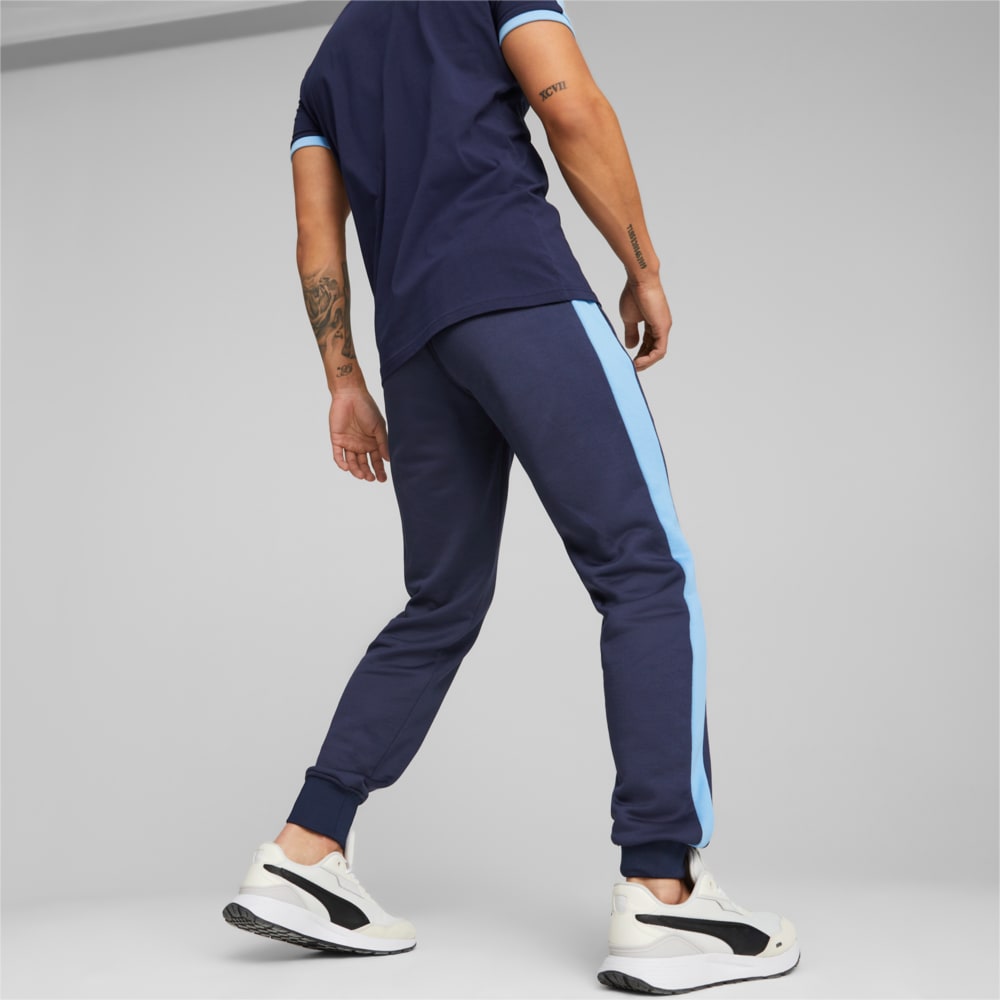 Изображение Puma Штаны Manchester City F.C. ftblHeritage T7 Track Pants Men #2: PUMA Navy-Team Light Blue