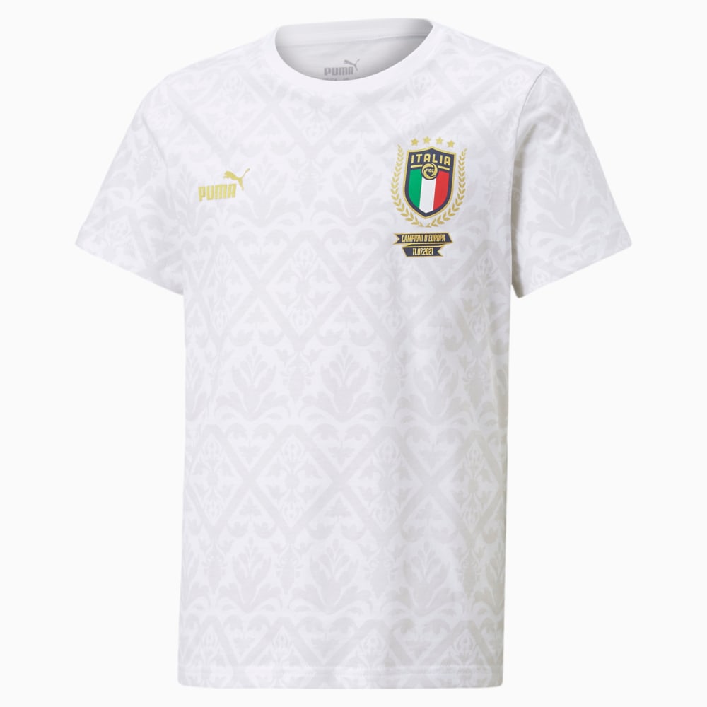 Изображение Puma Детская футболка FIGC Graphic Winner Youth Football Tee #1