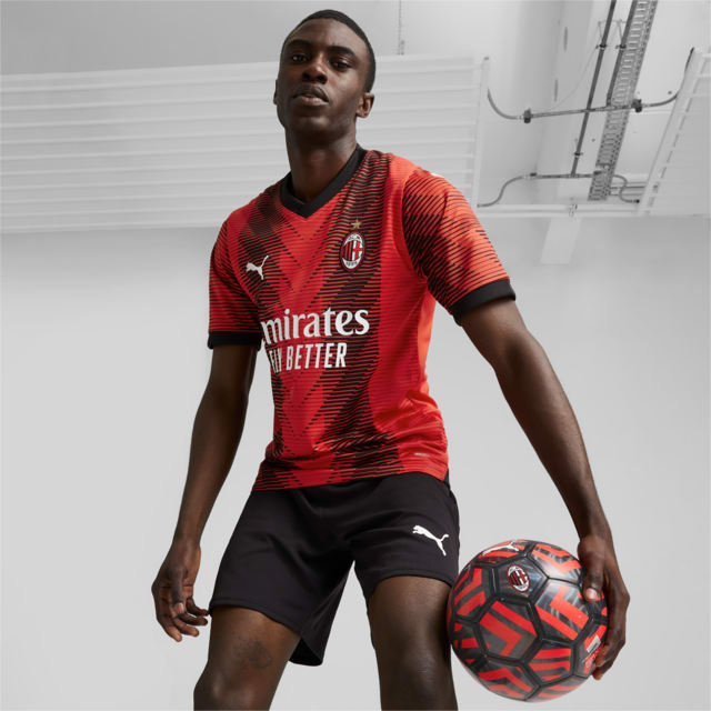 Camisa Pré-Jogo AC Milan Juvenil, Vermelho, PUMA