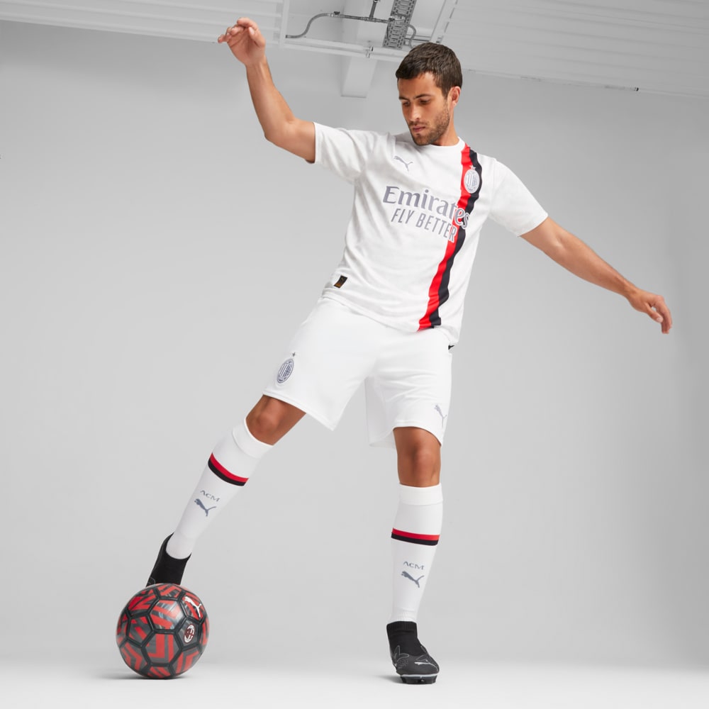 Зображення Puma Футболка AC Milan 23/24 Away Jersey Men #2: PUMA White-Feather Gray