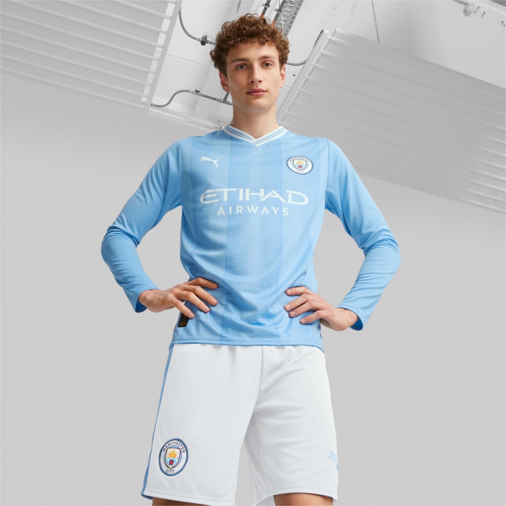 Image Puma Manchester City F.C. Home Replica Long-Sleeve Jersey Men #1