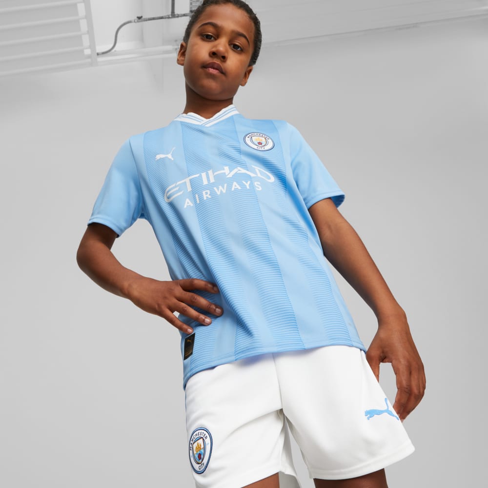 Manchester City 23/24 Home Jersey Youth, Blue, Puma