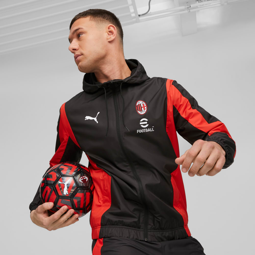 Black Puma AC Milan Pre Match Shirt