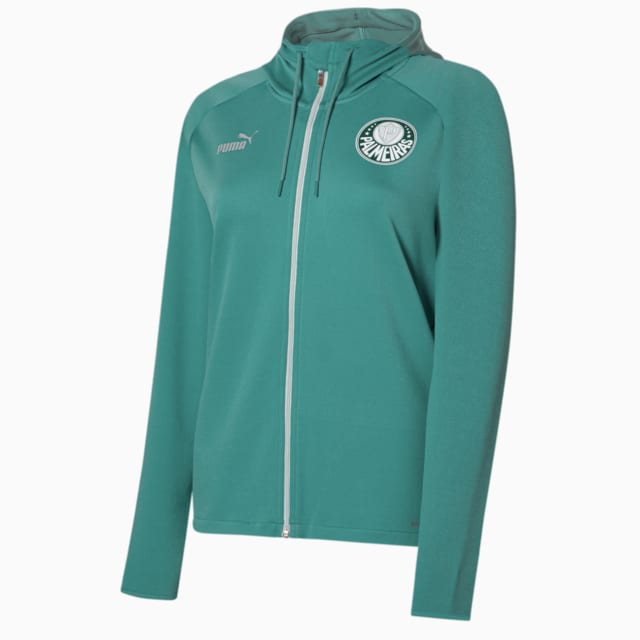 Image PUMA Jaqueta com Capuz Casual Palmeiras Torcedor Feminino