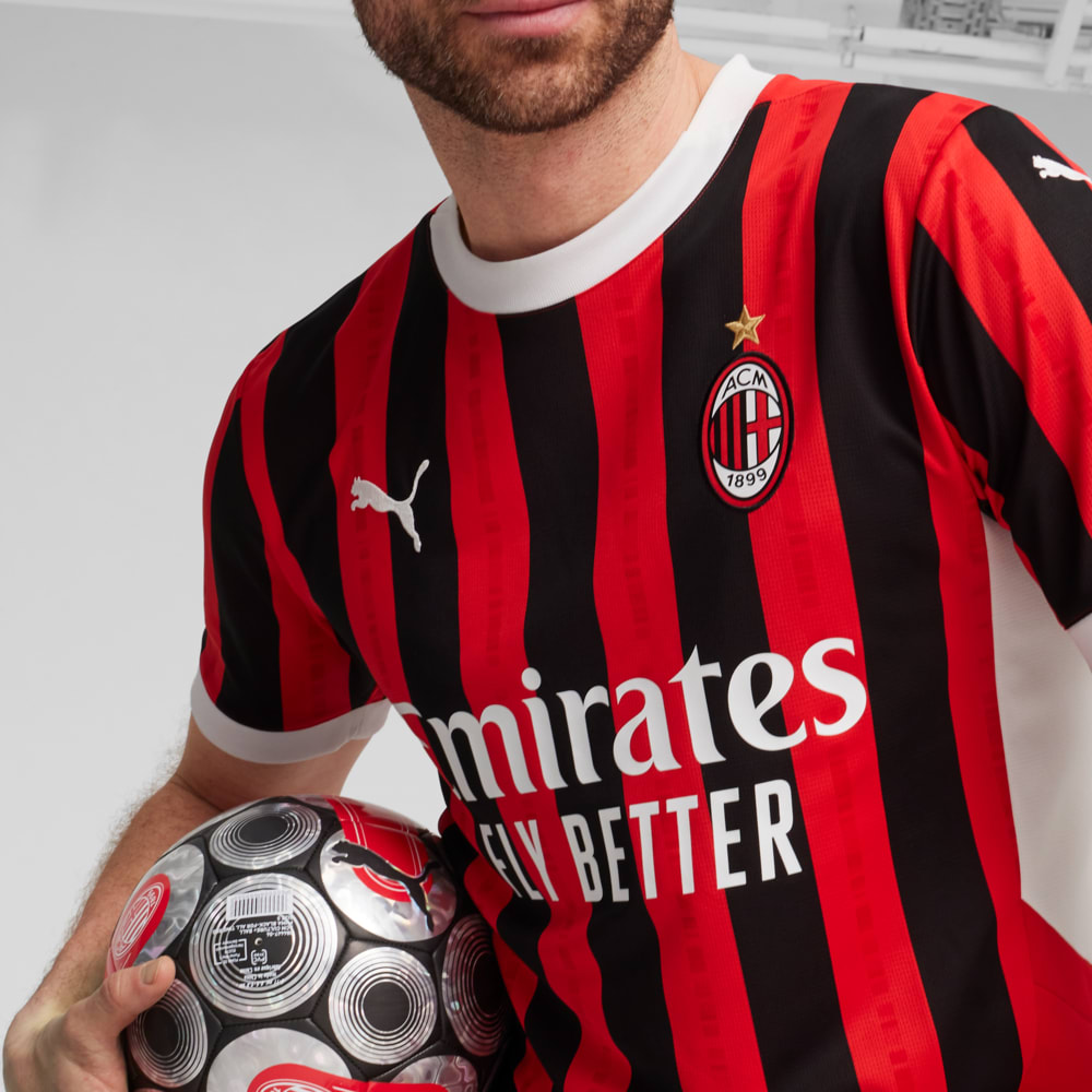 Изображение Puma Футболка AC Milan 24/25 Home Jersey Men #2: For All Time Red-PUMA Black