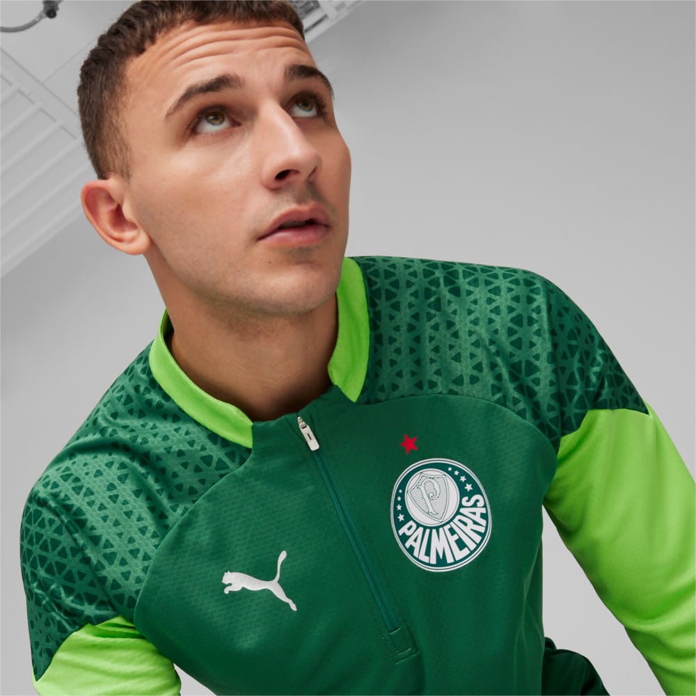 Image PUMA Blusa de Treino Quarter-Zip Palmeiras Masculina 2024 #2